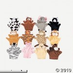 6 Plush Velour Animal Hand Puppets  B001EWUQ0W